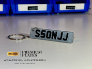 White Tinted Keyring